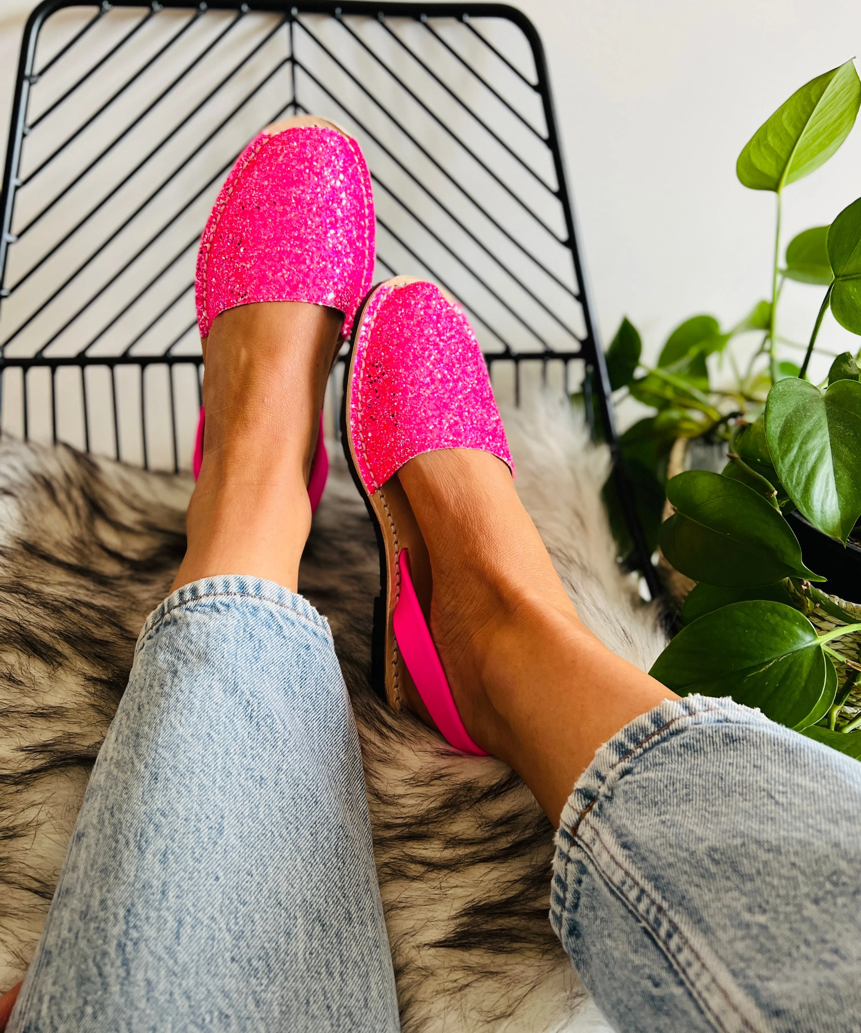 Neon Pink Glitter