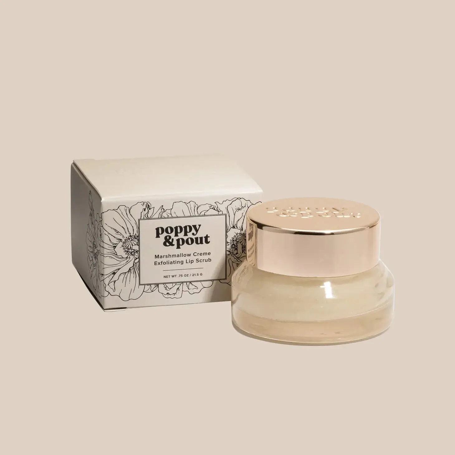Poppy & Pout Lip Scrub - Marshmallow Creme