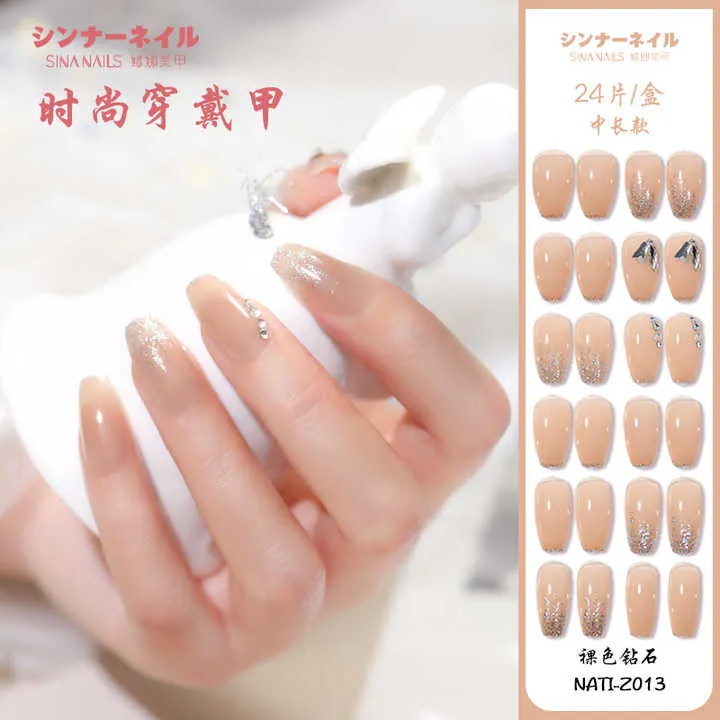 Press on Nails Tips Manicure-أطراف أظافر الضغط
