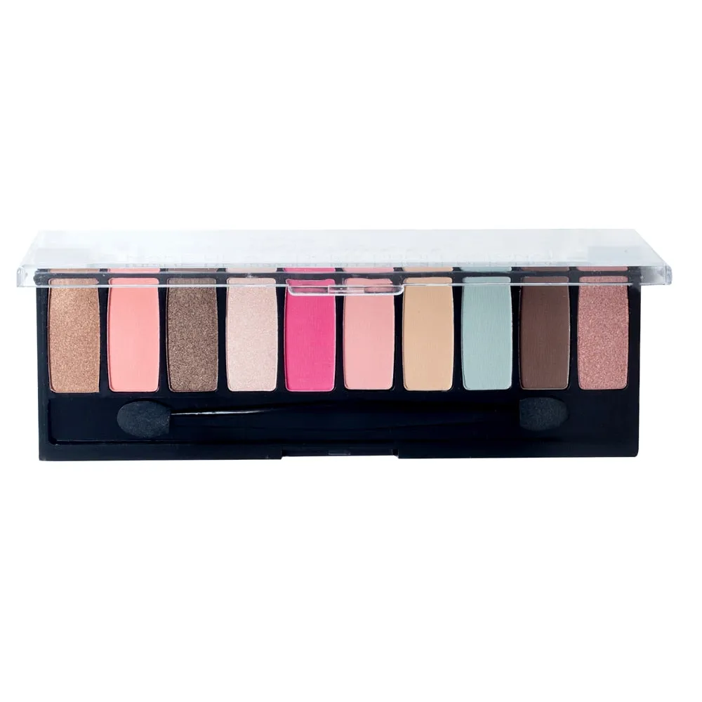 Professional Eyeshadow Palette Waterproof Eye Pigment Mineral Powder 10 Color Shimmer Matte Nude