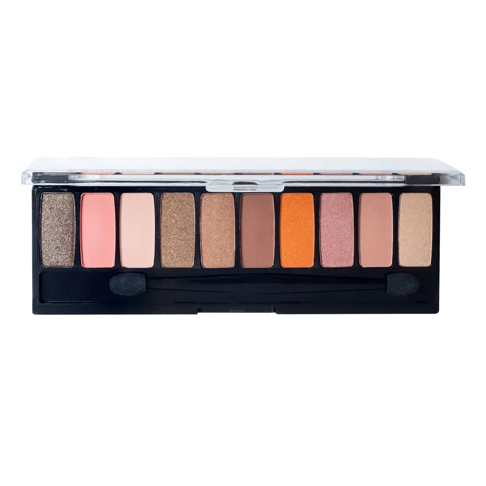Professional Eyeshadow Palette Waterproof Eye Pigment Mineral Powder 10 Color Shimmer Matte Nude