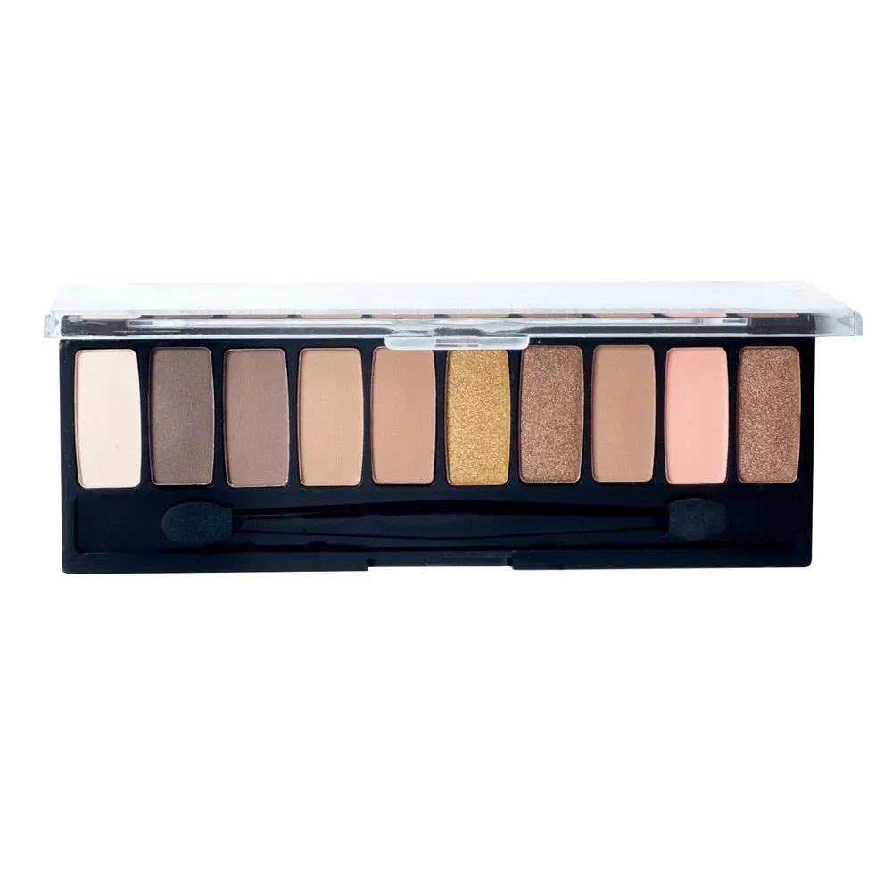 Professional Eyeshadow Palette Waterproof Eye Pigment Mineral Powder 10 Color Shimmer Matte Nude