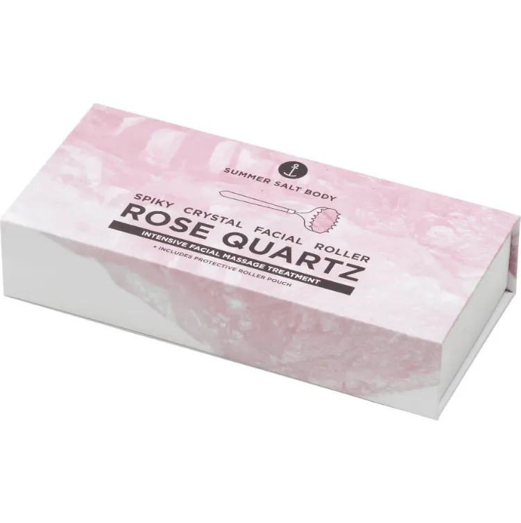 Rose Quartz Spiky Crystal Roller