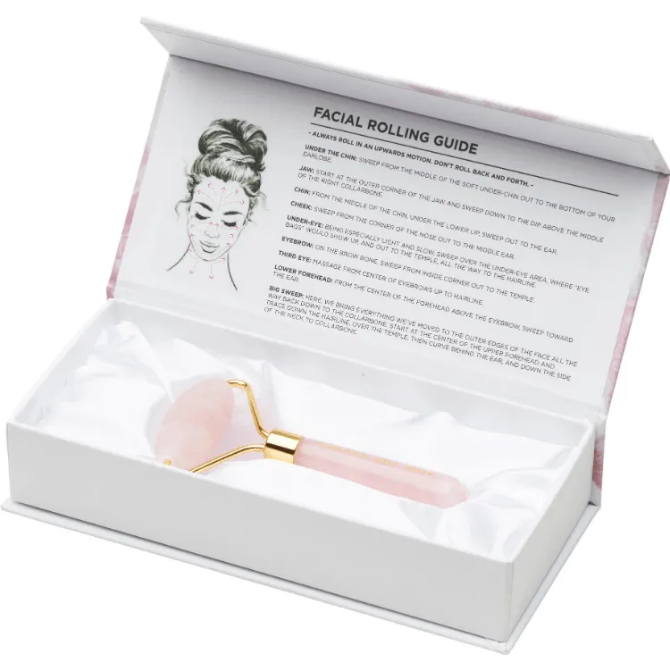Rose Quartz Spiky Crystal Roller