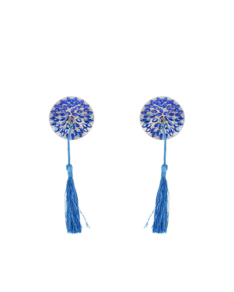 Round Shape Concealers Sticker Breast Pads Pasties Bra with Tassel