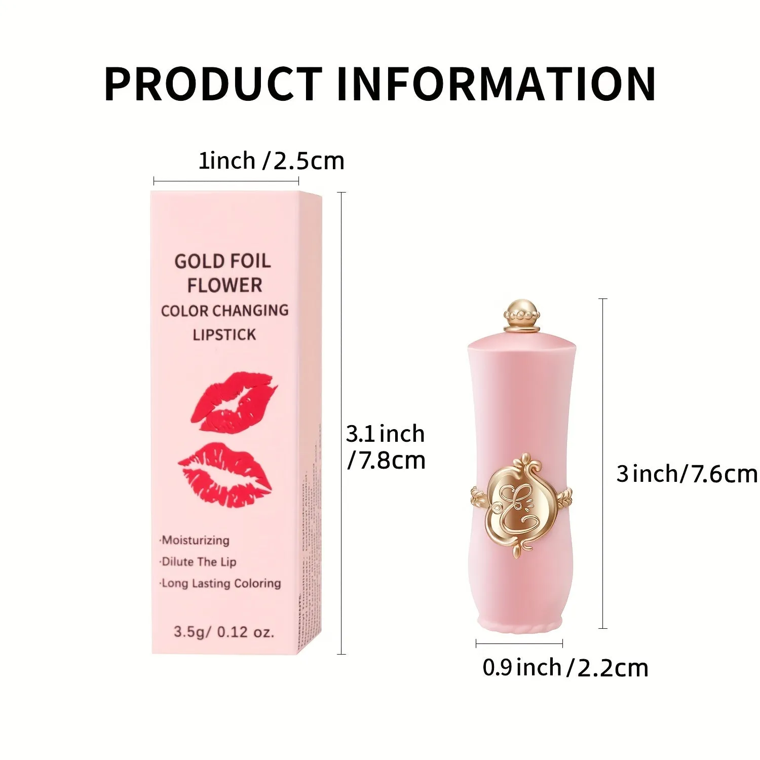 Valentines Day Lipstick Set Moisturizing Longlasting Colorchanging Flower Jelly